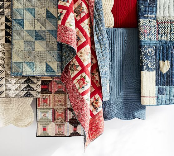 Love Handcrafted Reversible Quilt | Pottery Barn (US)