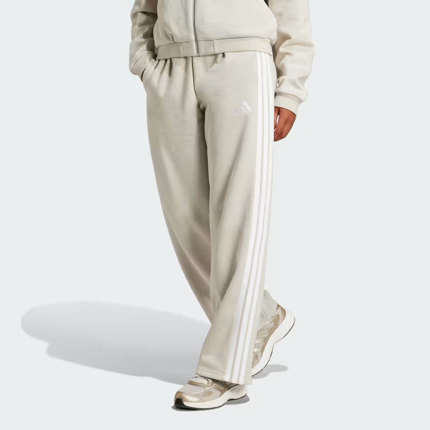 Essentials 3-Stripes Open-Hem Fleece Pants | adidas (US)