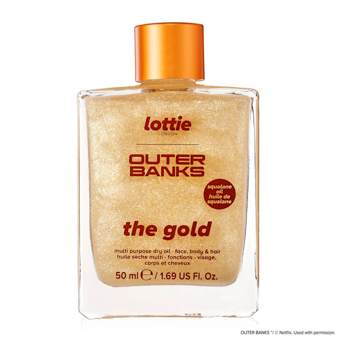 Lottie London X Outer Banks The Gold Body Dry Oil, Illuminating Golden Oil, 1.69 fl oz | Walmart (US)