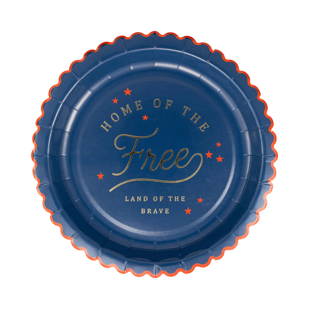 Home of the Free 9" Paper Plate | My Mind's Eye