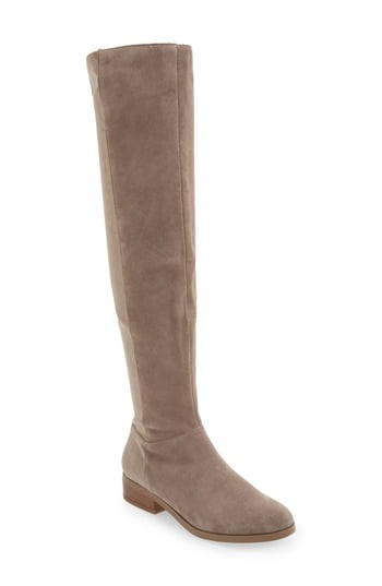 Women's Sole Society Kinney Over The Knee Boot, Size 5 M - Grey | Nordstrom
