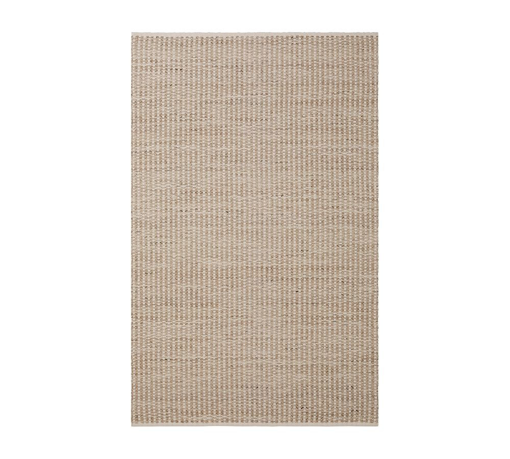 Stinson Handwoven Outdoor Performance Rug, 5' x 8', Heathered Stone/Salt | Pottery Barn (US)