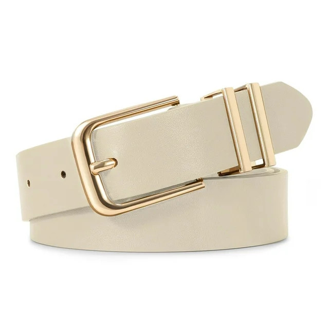 WHIPPY Women's Leather Belts for Jeans Dress Ladies Black Waist Belt - Walmart.com | Walmart (US)