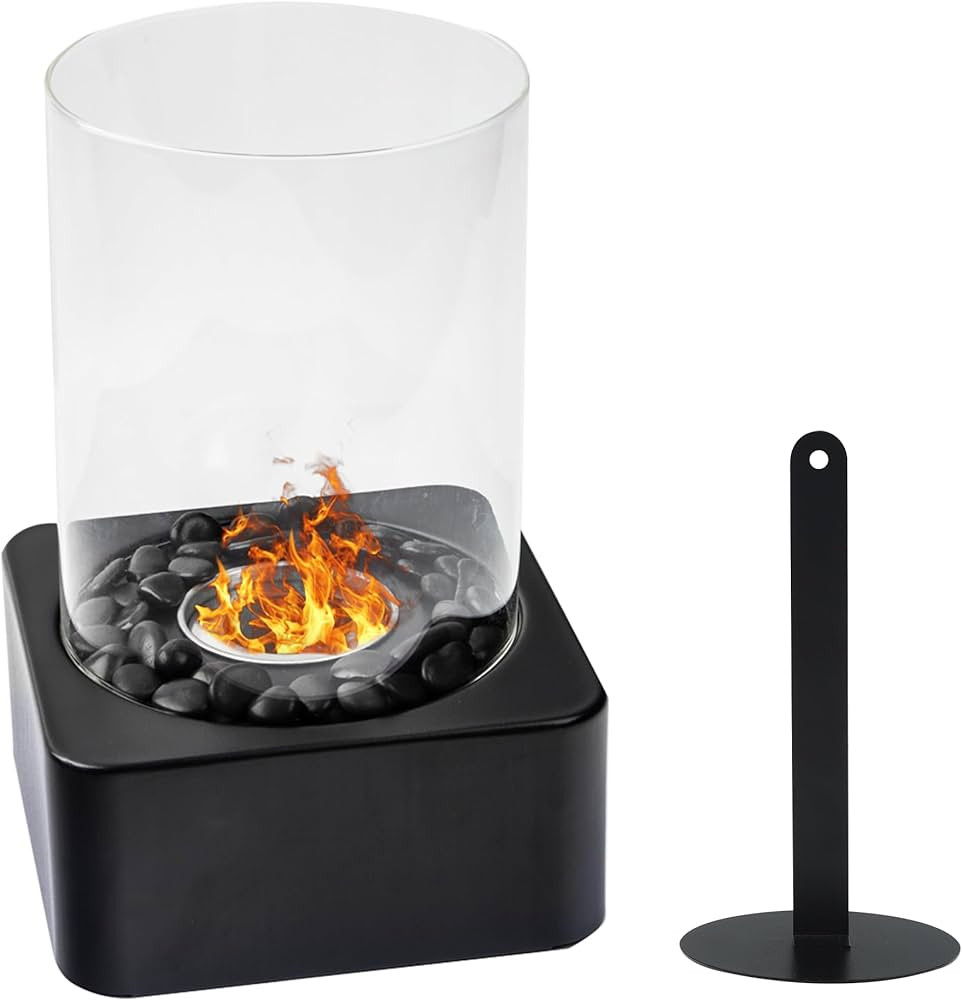 NEWPO Tabletop Fire Pit Portable Indoor/Outdoor Mini Small Fireplace with Smoked Forks,Table Top ... | Amazon (CA)