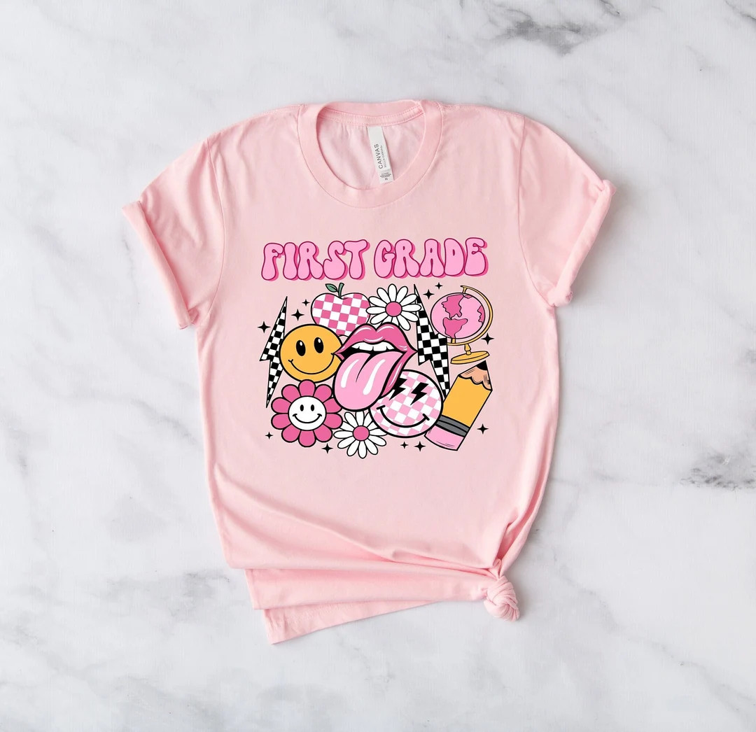 First Grade Shirt Back to School Shirt Hello First Grade - Etsy | Etsy (US)