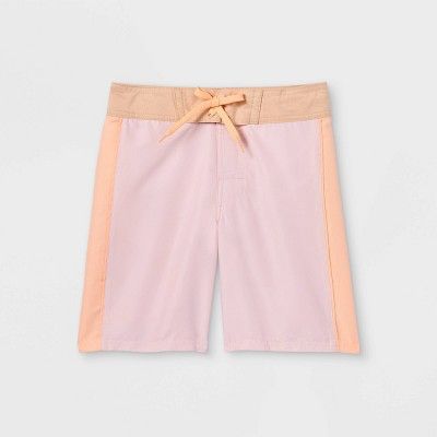 Boys&#39; Colorblock Swim Trunks - art class&#8482; Light Pink 4 | Target