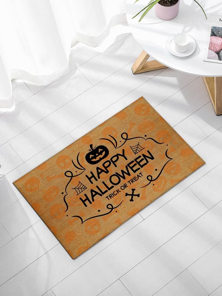 Halloween Pattern Floor Mat | SHEIN