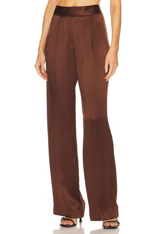 The Sei Wide Leg Trouser in Chocolate from Revolve.com | Revolve Clothing (Global)