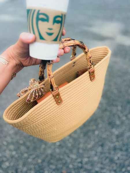 The best $25 I’ve spent on a purse! Lol! I LoVE the bamboo handles 😍 coastal grandma vibes for the win! 
Comes in multiple colors- fast shipping - and budget friendly! ✅


#LTKSeasonal #LTKstyletip #LTKunder50