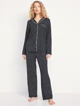 Knit Jersey Pajama Pant Set | Old Navy (US)