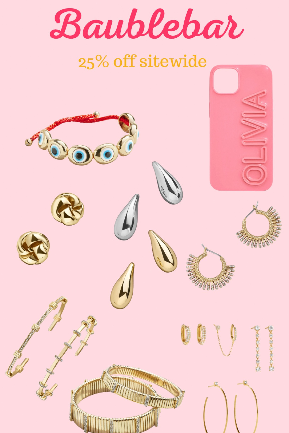 Baublebar sale! 25% off sitewide! Stock up on cute jewelry! I love my eye bracelet!

Jewelry sale 

#LTKmidsize #LTKfindsunder50 #LTKfindsunder100