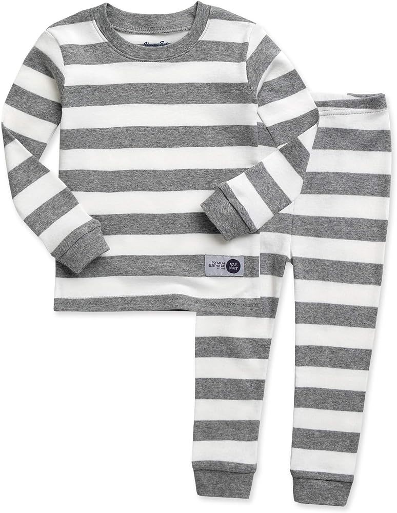 VAENAIT BABY 12M-7T Kids Boys Girls Unisex Toddler Colorful Stripe/Simple Xmas Holiday Sleepwear ... | Amazon (US)
