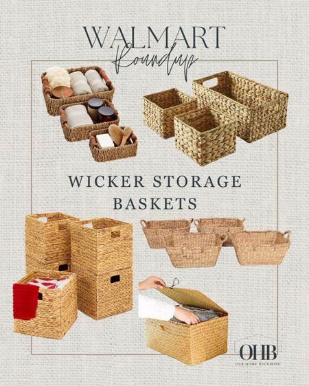 Shop my fave wicker storage baskets at Walmart!

#LTKhome