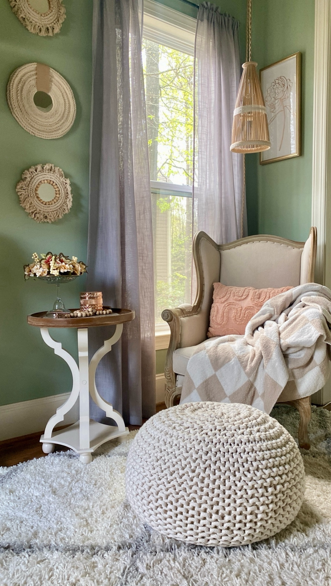 2 of my favorite WayFair purchases ever are in my Home Office and has become the coziest place that I love to start my day in. My beautiful farmhouse wingback chair and my round farmhouse side table are show stoppers! 

Wingback chair | boho farmhouse | round side table | farmhouse chair | accent chair | neutral accent chair | candle | reading nook | cozy home vibes

#LTKHome #LTKSaleAlert