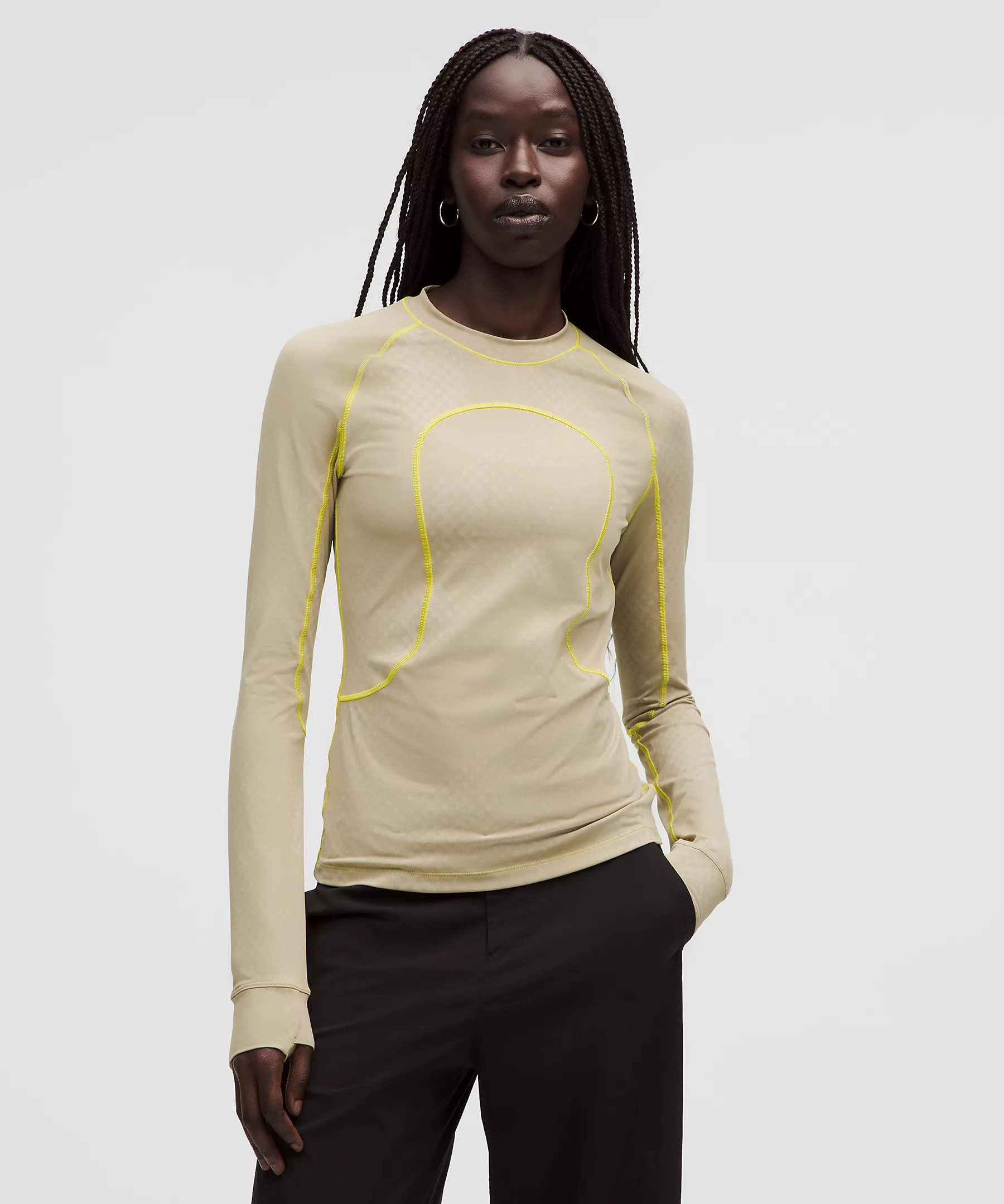 Women's Jacquard Tight-Fit Long-Sleeve Shirt *SLNSH Collection | Women's Long Sleeve Shirts | lul... | Lululemon (US)