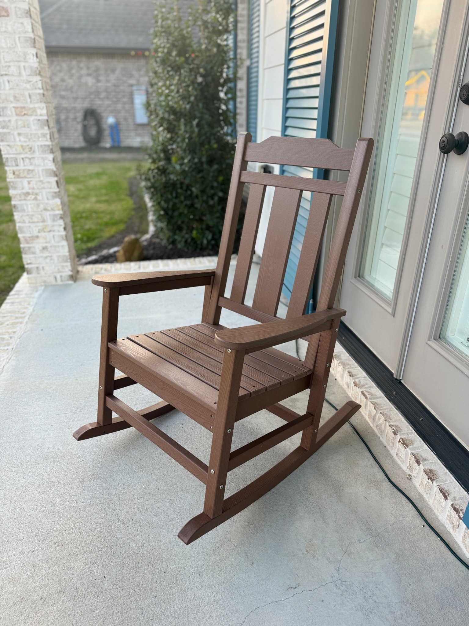 Front porch rockers, made from HDPE, such a great deal! 🥰

#LTKHome #LTKSeasonal #LTKSaleAlert