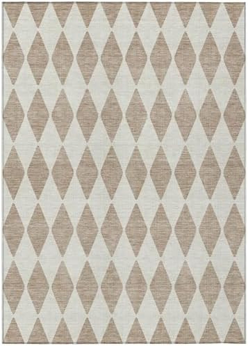 Addison Rugs Chantille ACN578 Taupe 2'6" x 3'10" Indoor Outdoor Area Rug, Easy Clean, Machine Was... | Amazon (US)