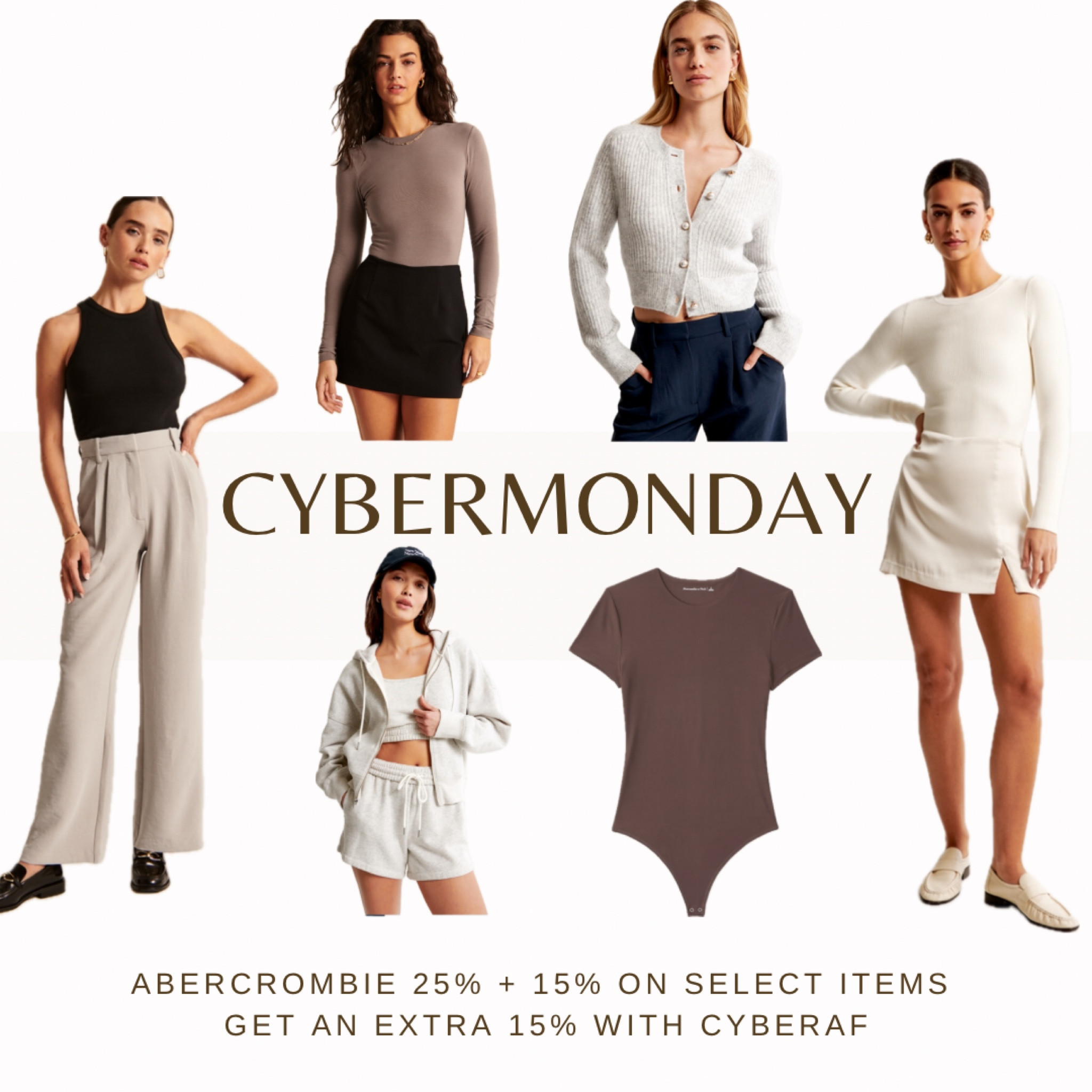 25% on everything + 15% on select items. Stack that with code “cyberaf” for an extra 15% off! 

#LTKsalealert #LTKCyberWeek #LTKGiftGuide