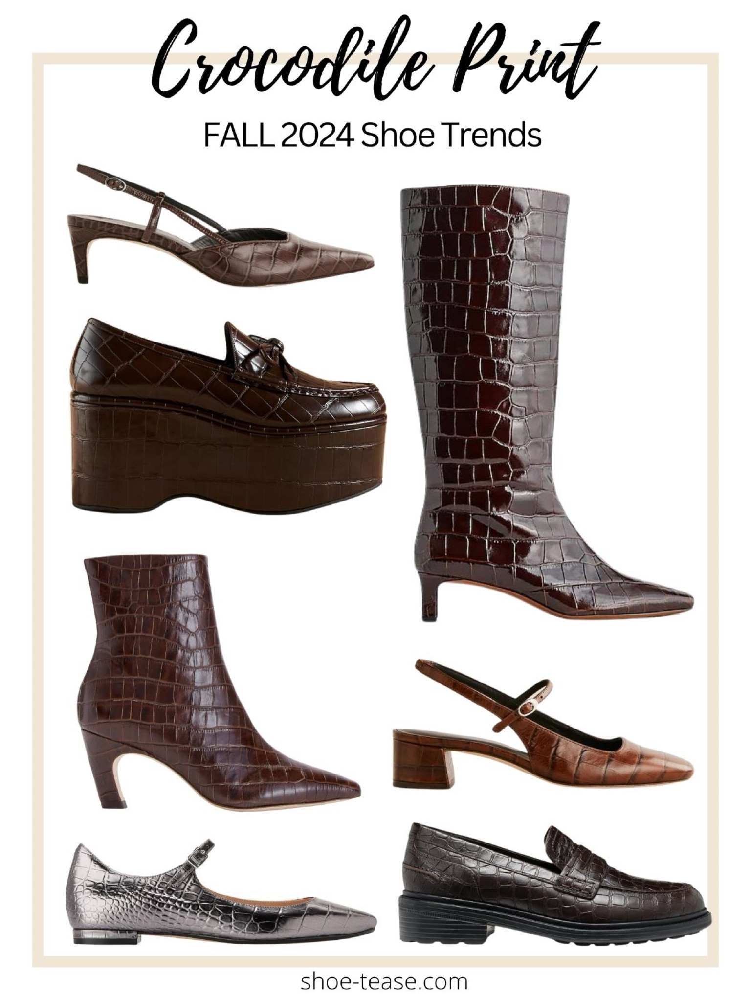 Trending fall shoes: crocodile print 

#LTKSeasonal #LTKShoeCrush