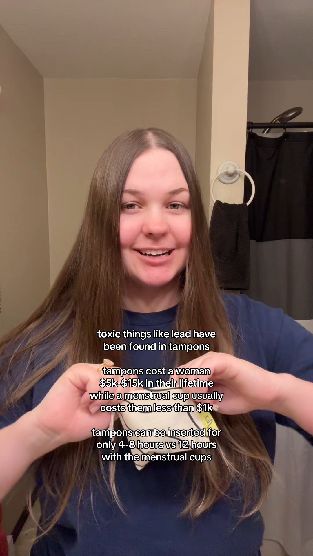 they also don’t disrupt your ph & no odor problems like with pads! #menstrualcup #girltalk 