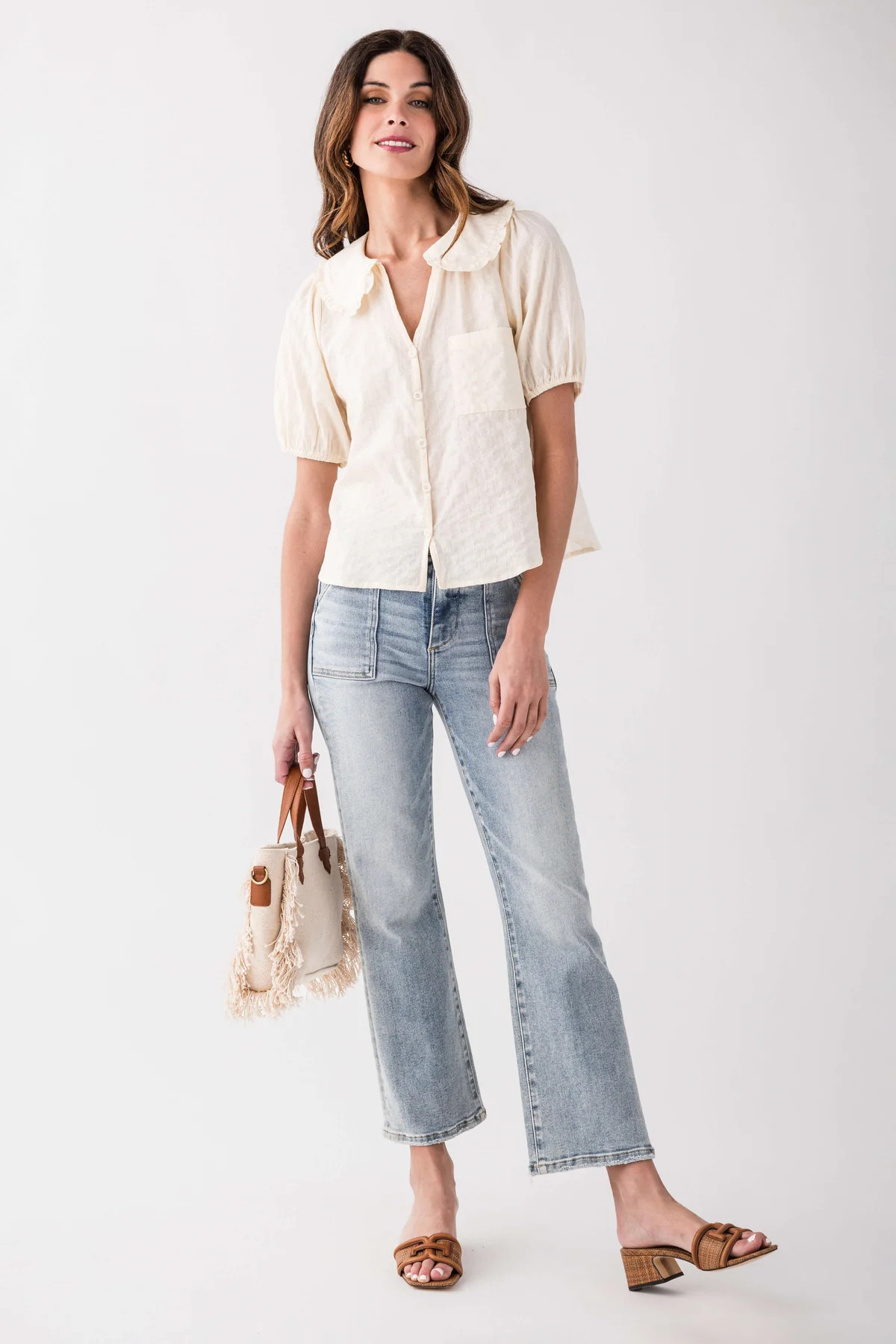 Risen Rosie Ankle Flare Jeans | Social Threads