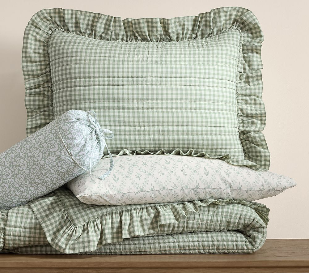 Chris Loves Julia Gingham Quilt Bedding Set | Pottery Barn Kids