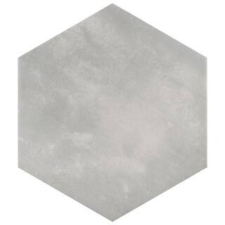 Horizon Hex Gris 7-3/4 in. x 9 in. Porcelain Floor and Wall Take Home Tile Sample | The Home Depot