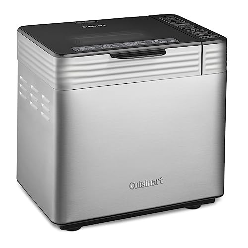 Cuisinart Bread Maker Machine, Stainless Steel Convection Bread Machine with 16 Menu Options, 3 Loaf Sizes Up to 2 Lb., 3 Crust Colors, Includes Measuring Cup, Spoon & Kneading Hook, CBK-210 | Amazon (US)