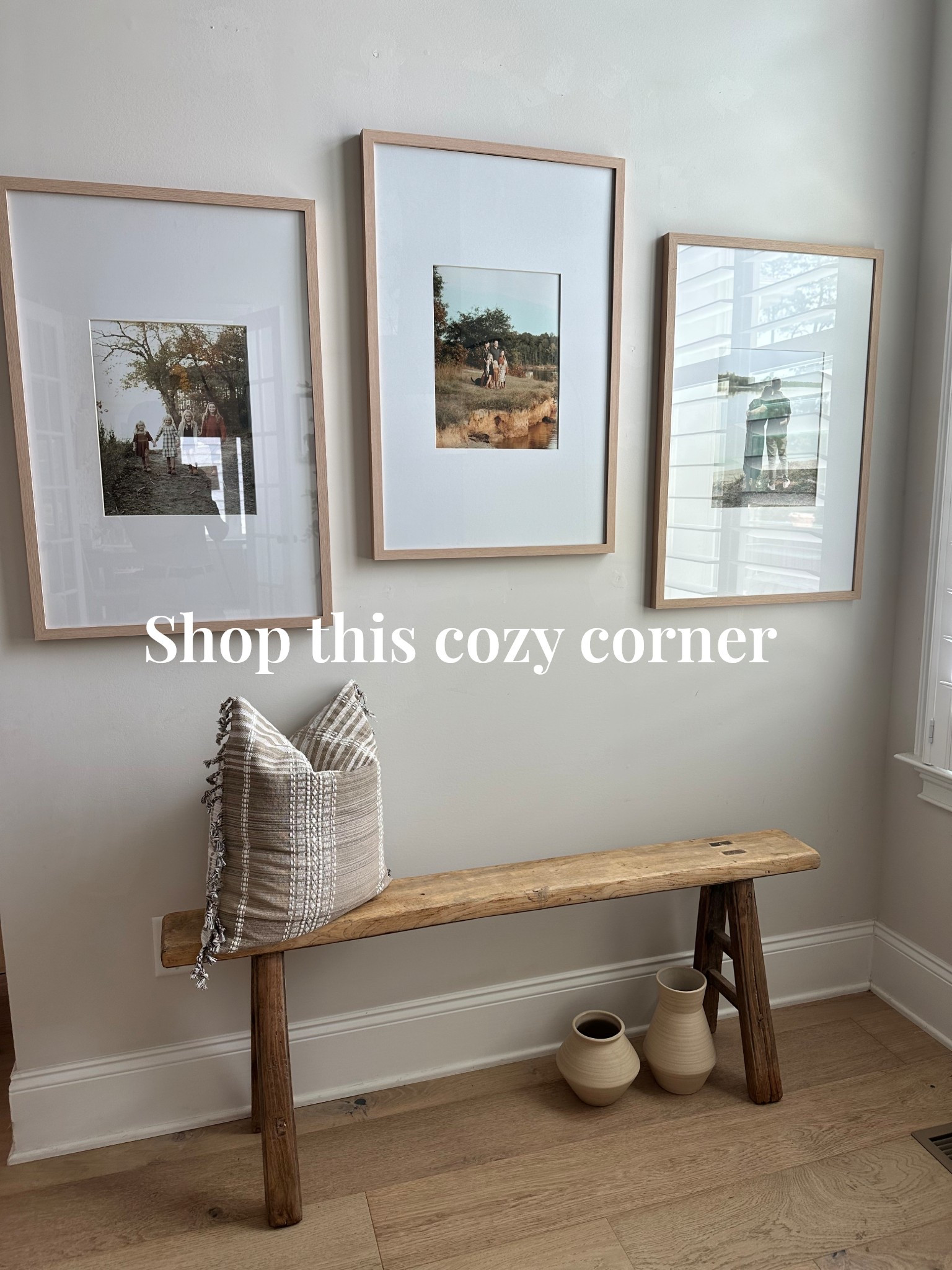 This blank wall by our fireplace got an upgrade! 

Home design, affordable home, home inspiration, cozy corner, gallery wall

#LTKHome