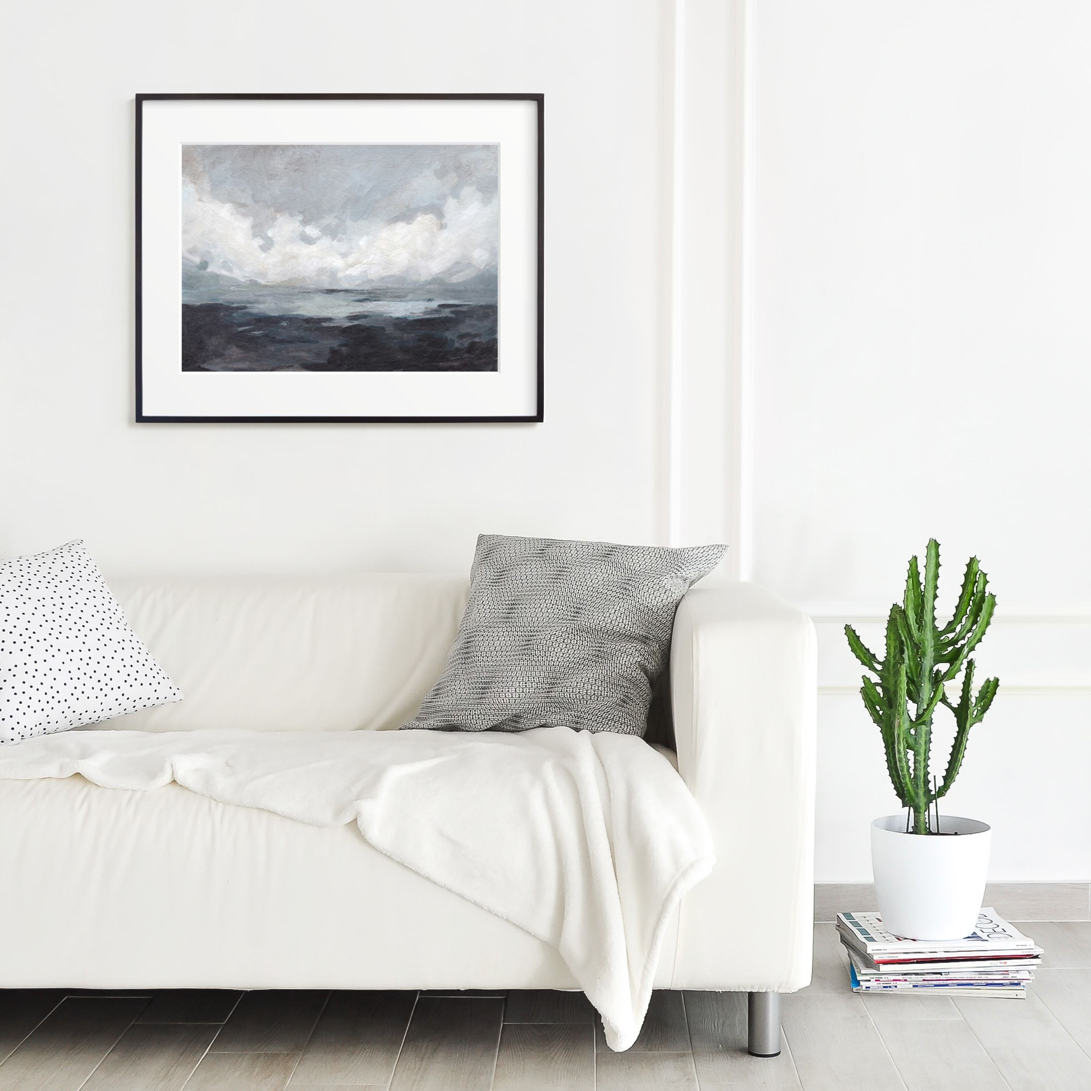 "Winter Bluff" - Painting Limited Edition Art Print by Lorent and Leif. | Minted