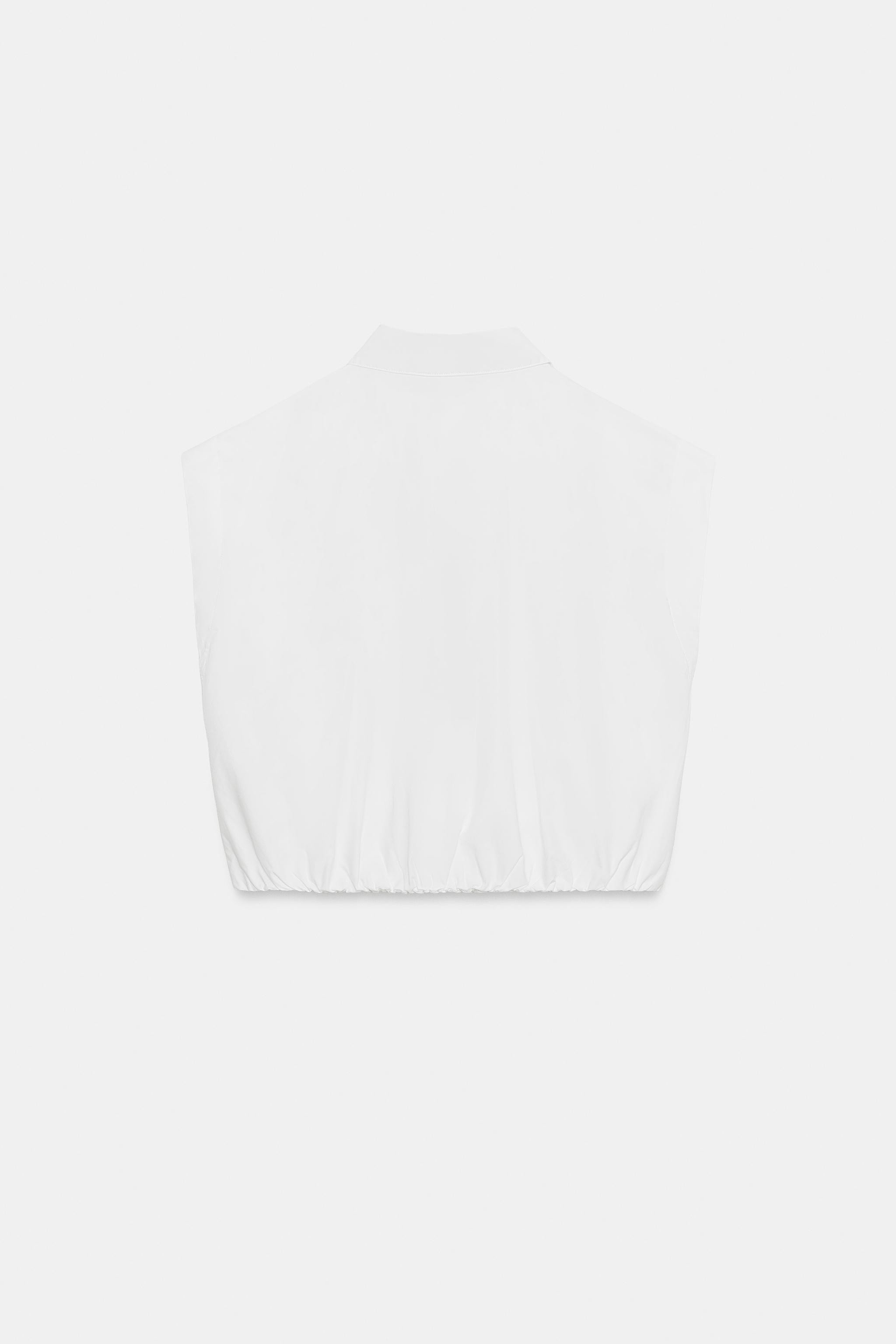 BALLOON CROPPED SHIRT | Zara US