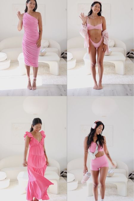 Barbie pink wearable outfits for every occasion 🎀 all vegan from head to toe 