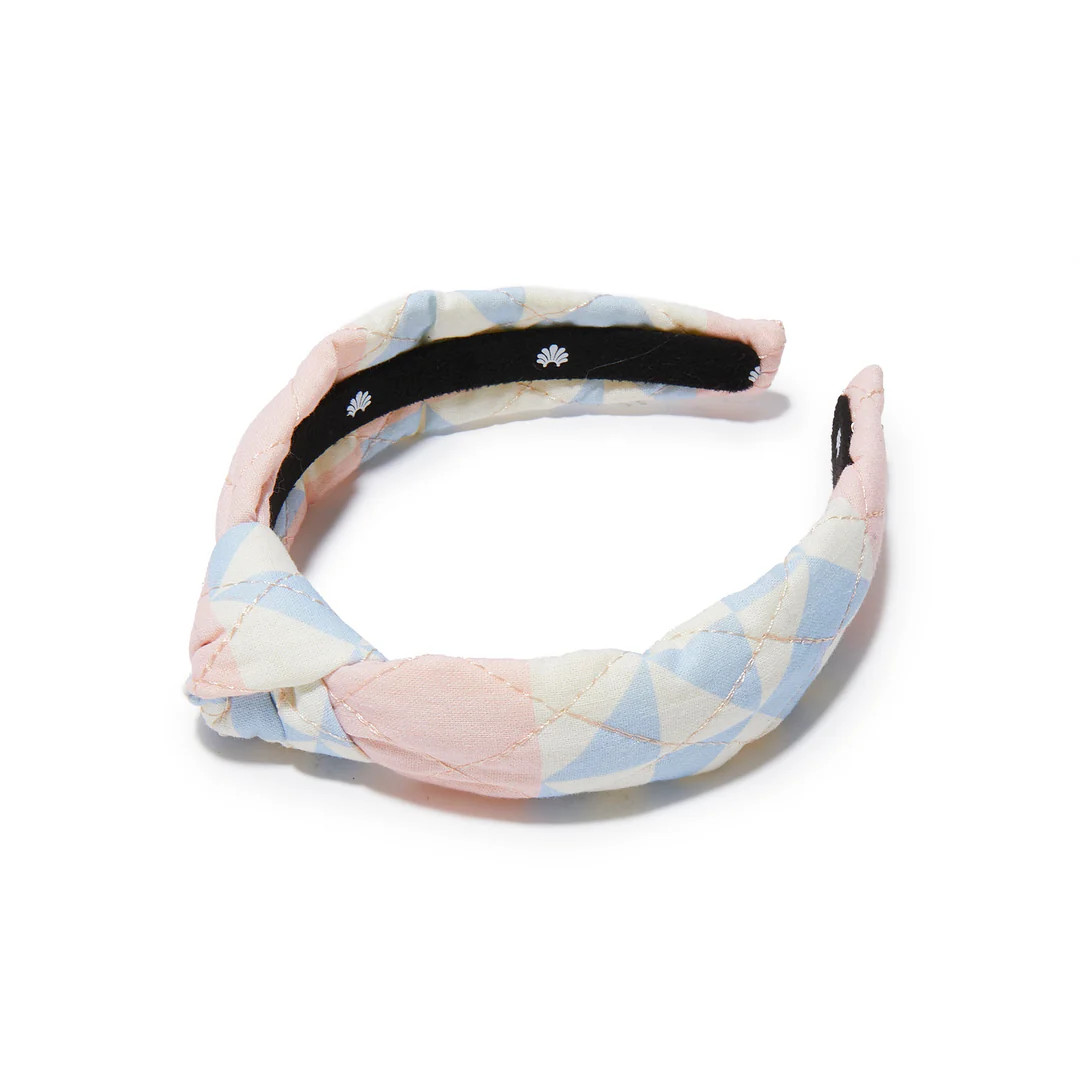 T.B.B.C. x Lele Sadoughi Knotted Headband (Kids) - Cobble Court Quilt | The Beaufort Bonnet Company