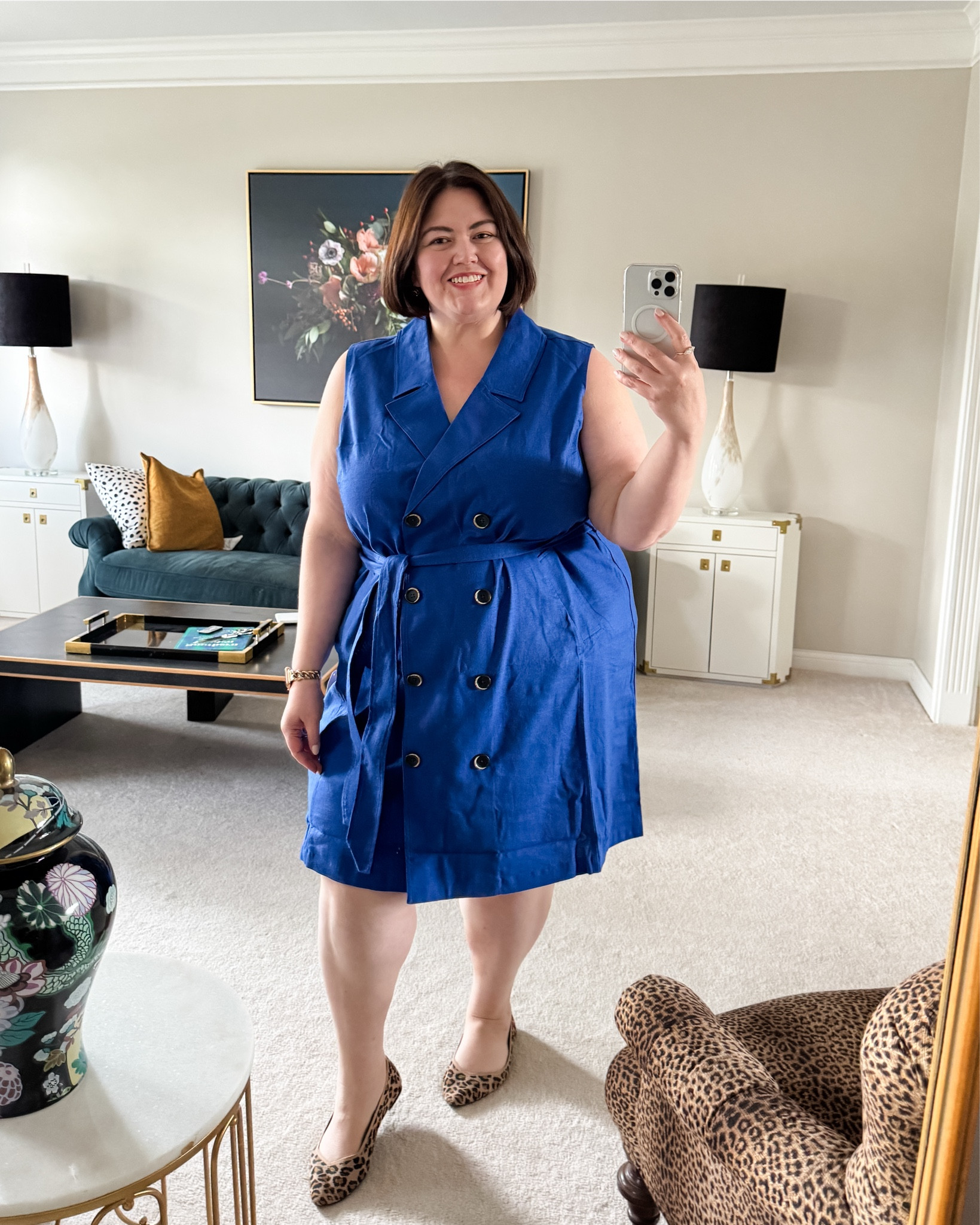 A work dress that will easily transition from summer to fall with the addition of a tee underneath. Obsessed with this true cobalt blue and in sizes 00-40 

#LTKWorkwear #LTKOver40 #LTKPlusSize