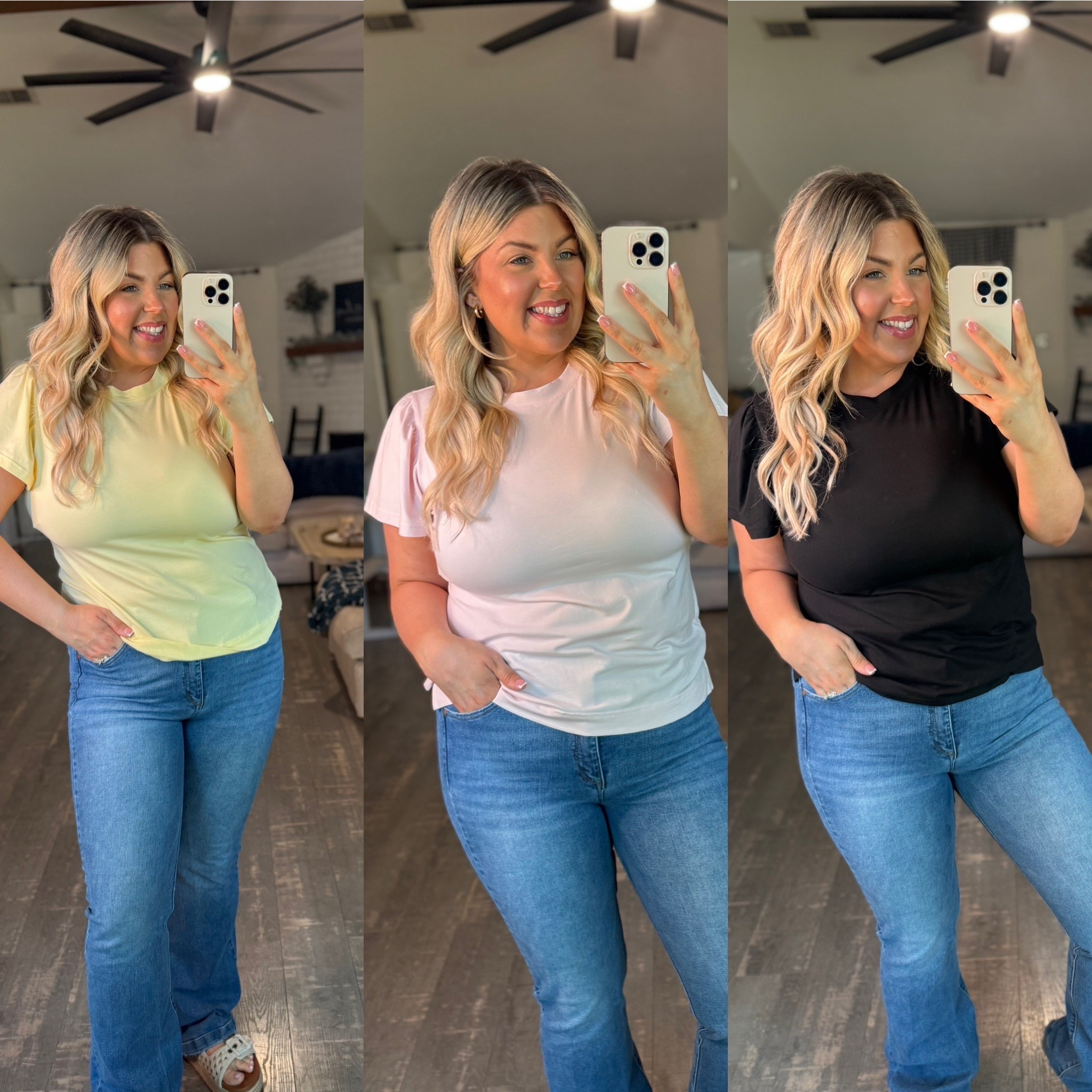 The perfect 10 dollar Walmart basic tee 

#LTKMidsize #LTKmomlife #LTKootd