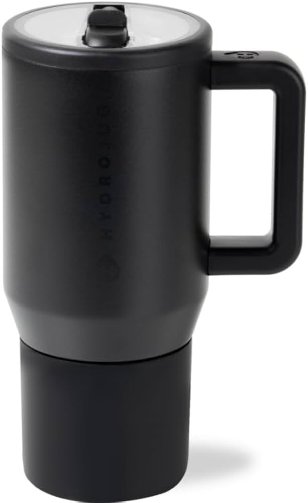 HydroJug Traveler 20oz Kids Insulated Tumbler with Handle, Black | Amazon (US)