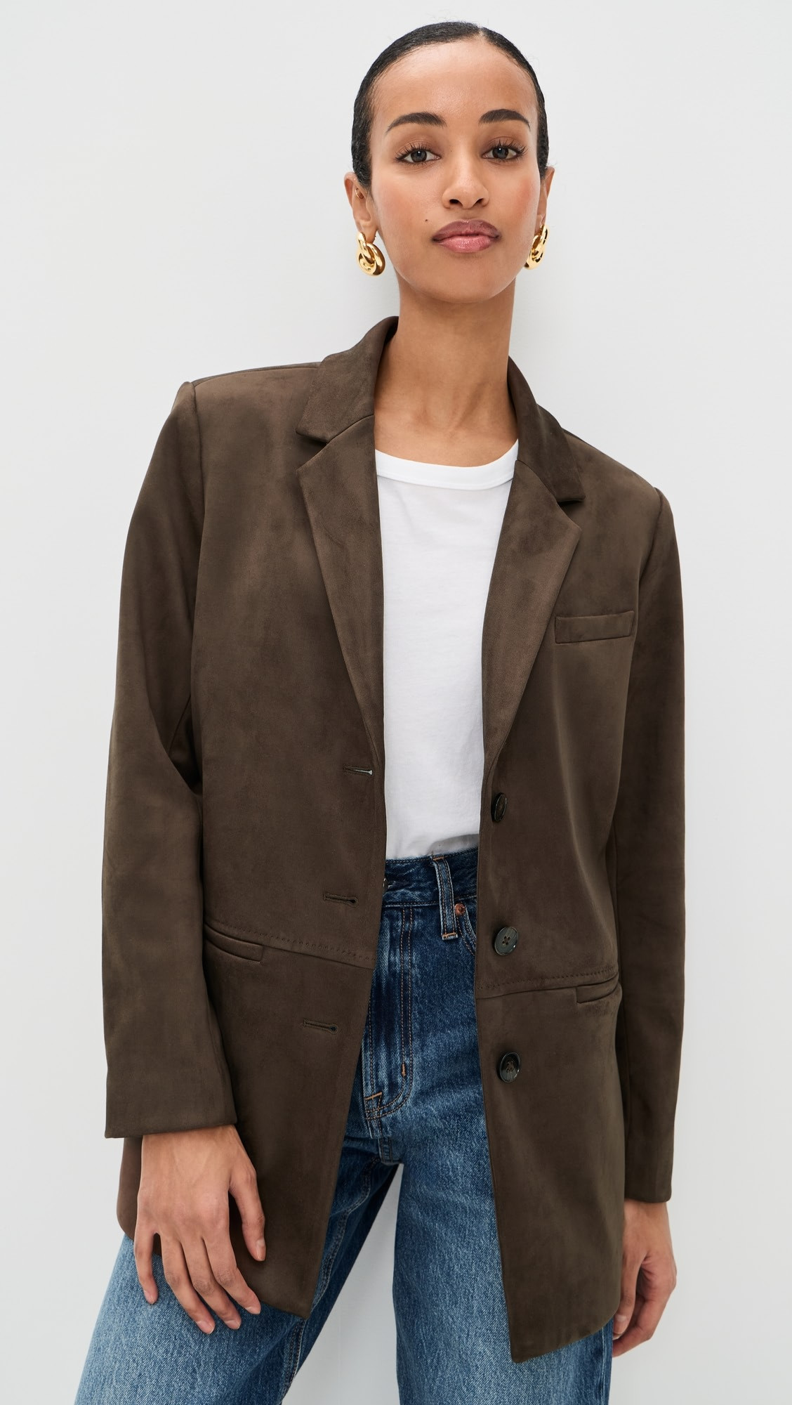 Blair Faux Suede Blazer | Shopbop