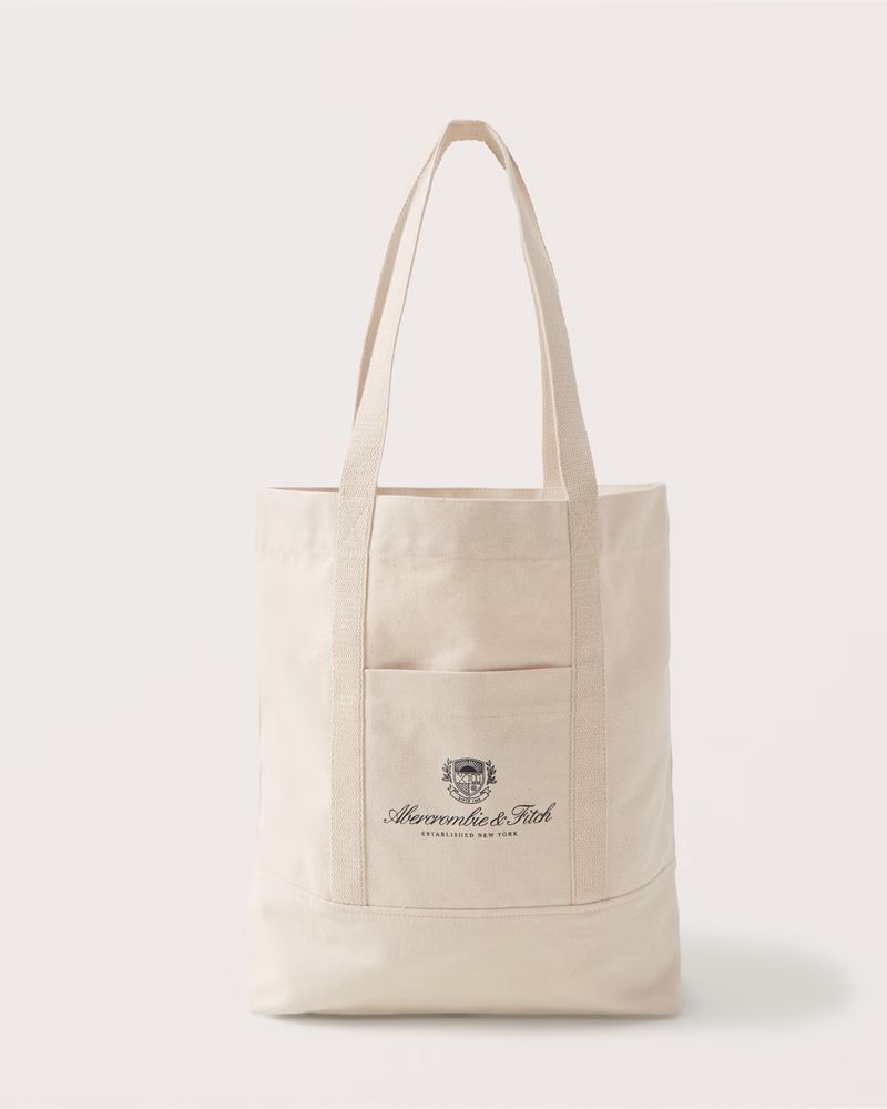 Script Logo Tote Bag | Abercrombie & Fitch (US)