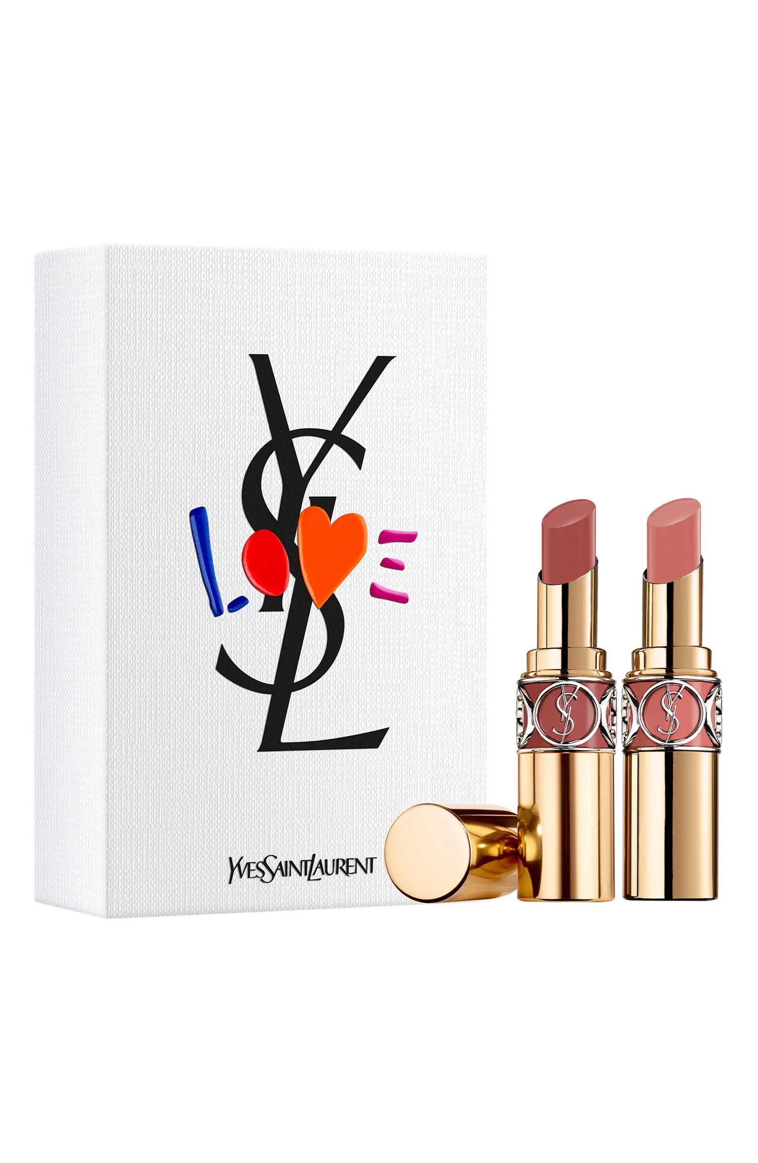 Yves Saint Laurent Rouge Volupté Shine Oil-in-Stick Lipstick Duo USD $78 Value | Nordstrom | Nordstrom
