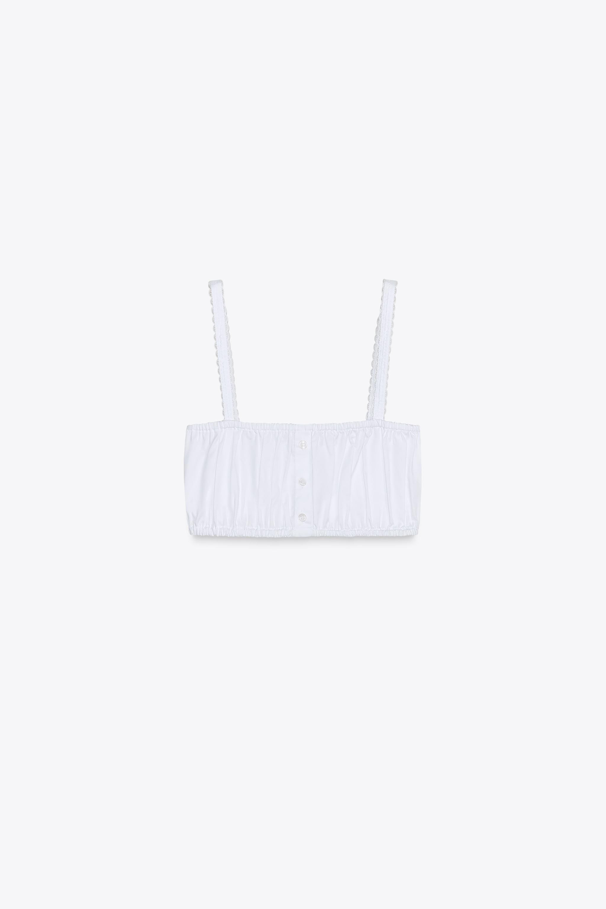 POPLIN CROP TOP | Zara UK