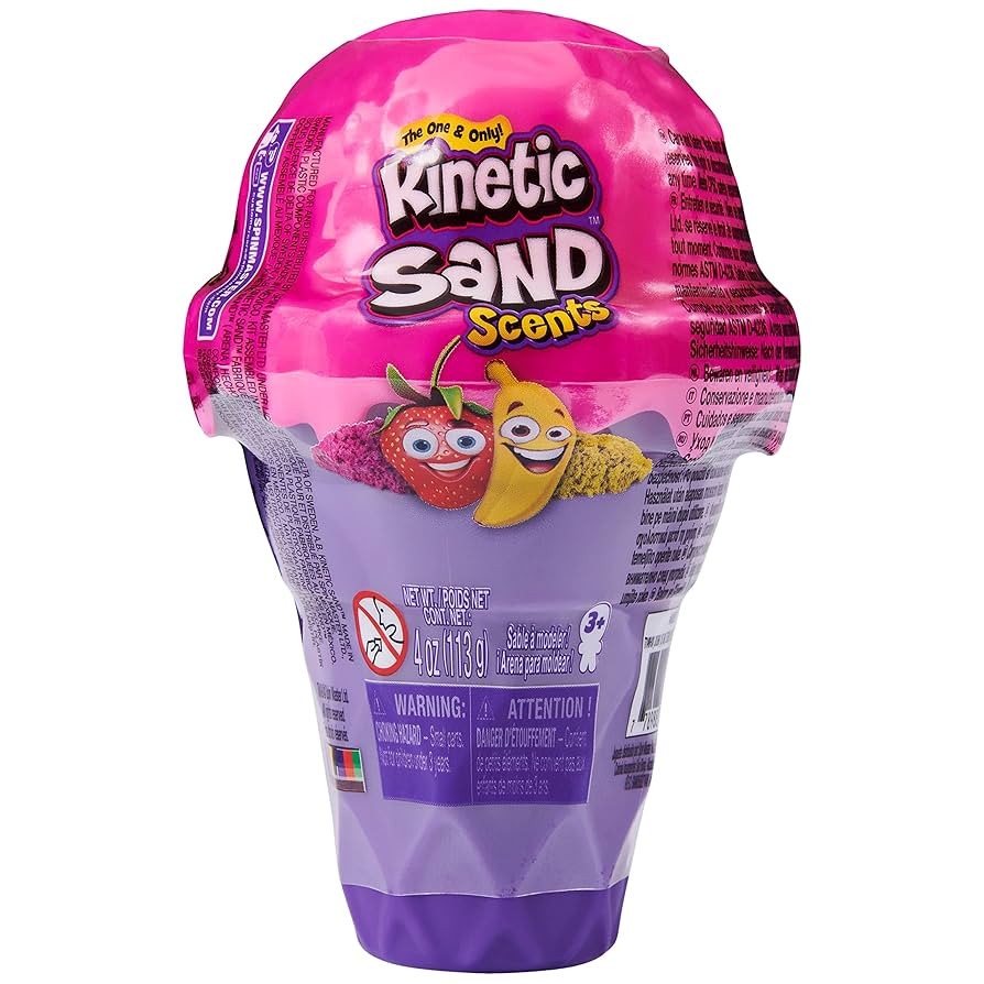 Kinetic Sand Scents, 4oz Ice Cream Cone Container with 2 Colors of All-Natural Scented (Styles Ma... | Amazon (US)