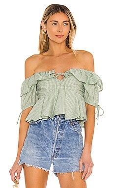 Tularosa Maggie Top in Sage from Revolve.com | Revolve Clothing (Global)
