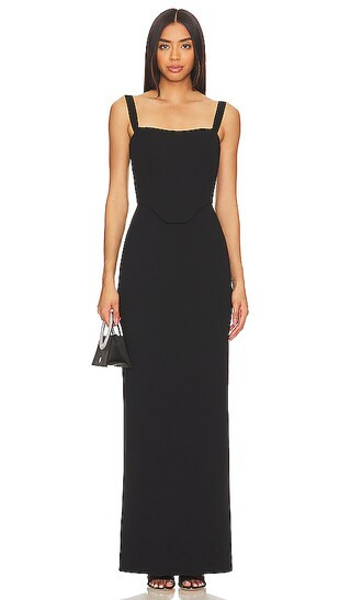 Frankie Maxi Dress in Black | Revolve Clothing (Global)