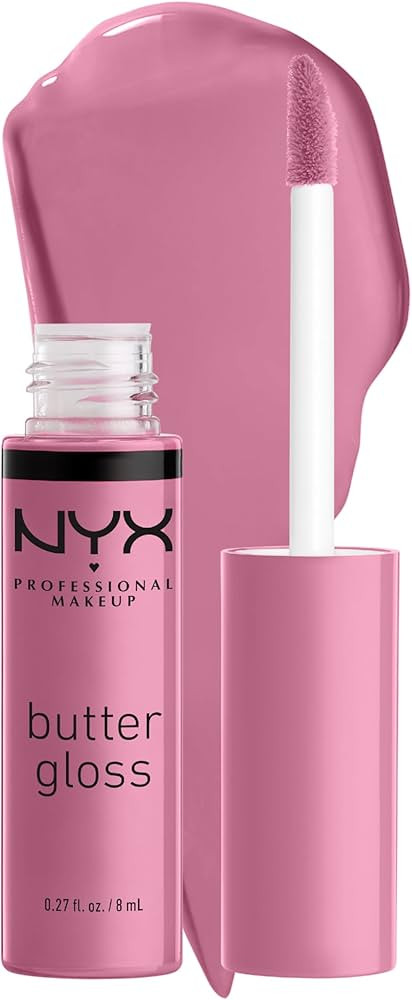 NYX PROFESSIONAL MAKEUP Butter Gloss, Non-Sticky Lip Gloss - Eclair (Pink) | Amazon (US)