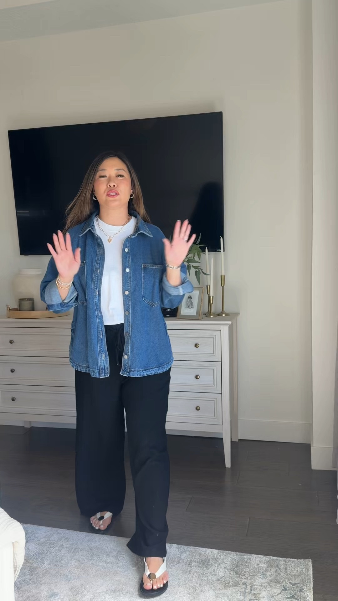 Amazon Outfit
Tee: Medium
Pants: Medium
Denim Shirt: Mediumm