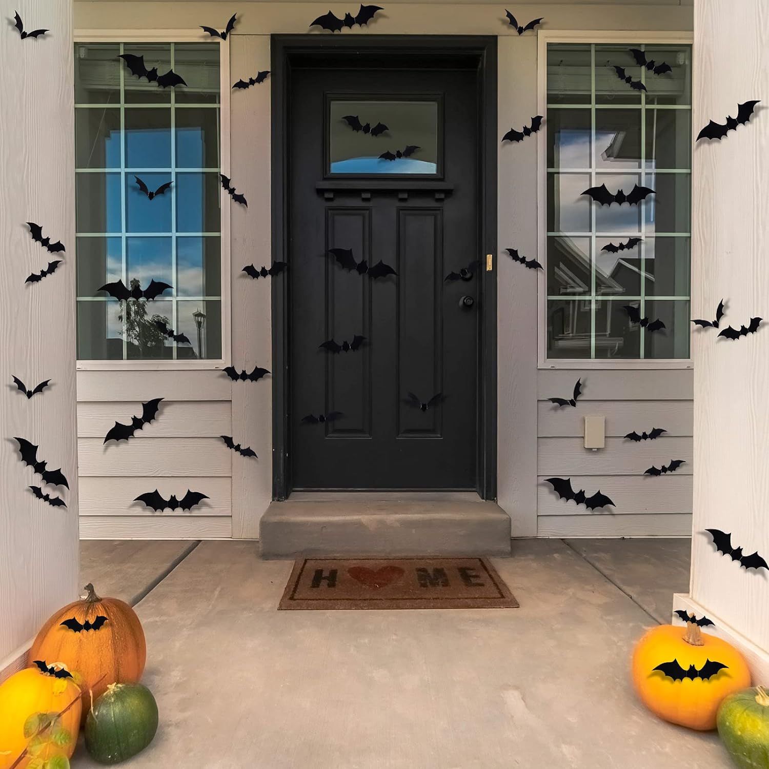3D Bats Stickers, PVC Scary Wall Bat Decals for Home Window Room Decor Halloween Party Supplies, ... | Amazon (US)