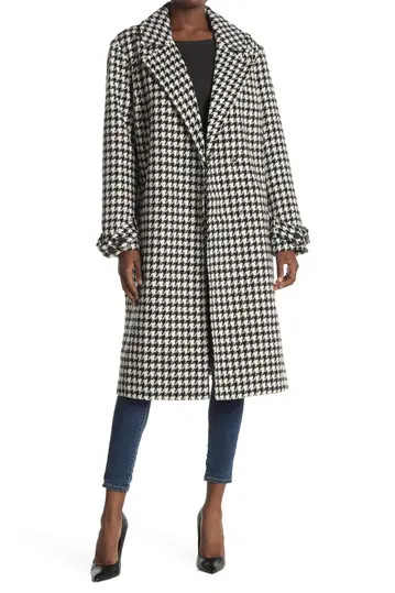 Maria Long Houndstooth Jacket | Nordstrom Rack