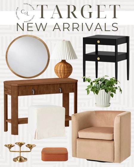 Target new arrivals I’m loving! These usually sell out quickly. Awesome pieces for a home refresh!

Target finds, target home, home decor, round mirror, fluted console table, end table, accent table, lamp, mini lamp, rattan lamp, accent chair, ottoman, faux stems, faux plants, candlestick, gold candelabra, storage box, decorative box, home accessories, home finds, affordable home decor

#LTKfindsunder50 #LTKstyletip #LTKhome