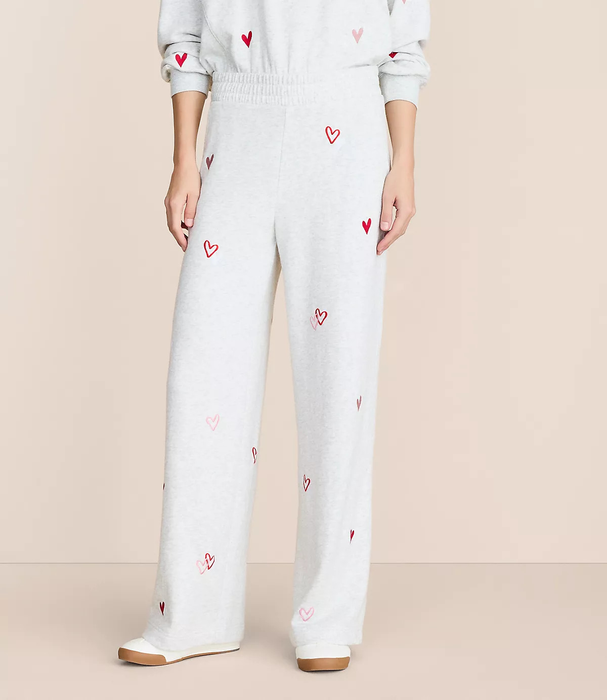 Lou & Grey Heart Cozy Cotton Wide Leg Pants | LOFT