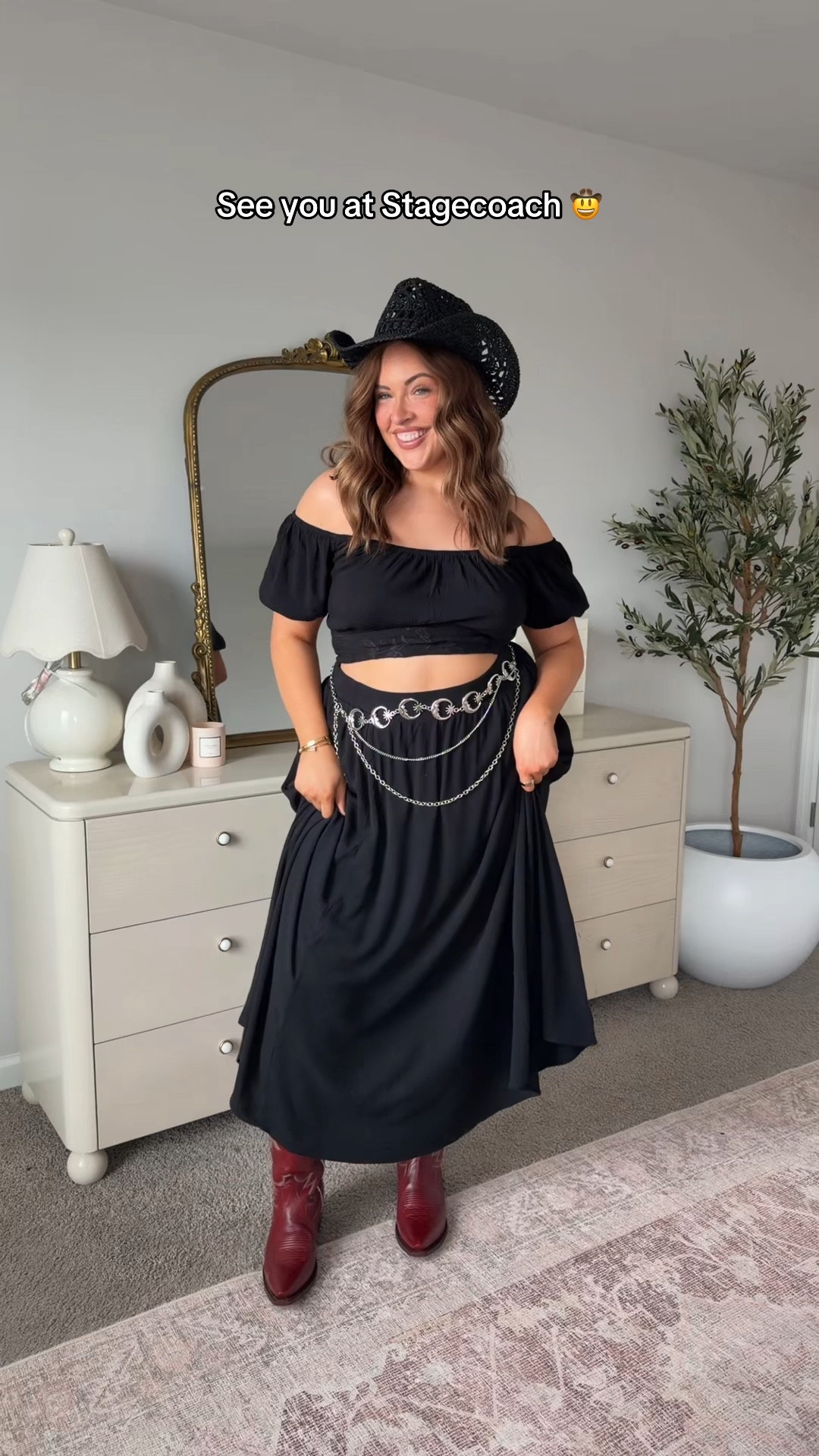 Country concert/ stagecoach outfit! Wearing a 14/16! Boots are wide calf! 

#LTKPlusSize #LTKFestival #LTKMidsize